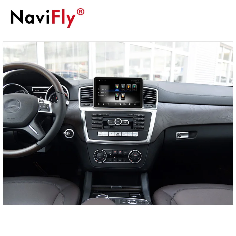 NaviFly 3G ram 32G rom 4G LTE автомобильный аудио gps радио плеер для Benz ML W166 2012- с 9 ''full touch