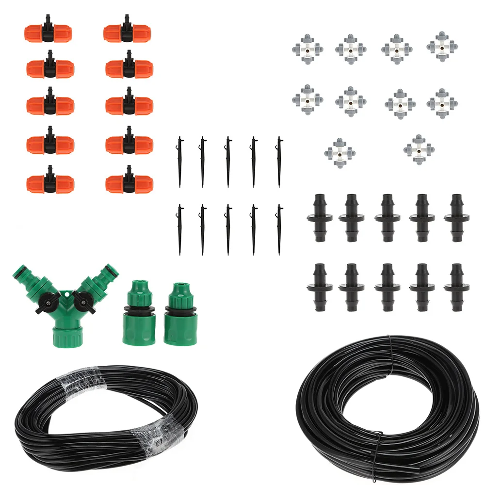 

Garden DIY Automatic Watering Micro Drip Irrigation System Garden Self Watering Kits with Adjustable Spray Cooling