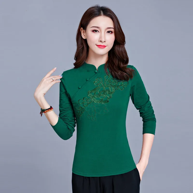 chinese collar formal shirts for ladies