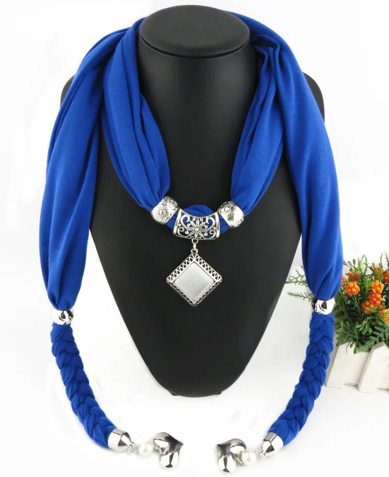 Новая мода Горячая кулон ювелирные изделия шарф женские аксессуары Шарфы модный роскошный бренд шарф ожерелье подарки - Цвет: 4