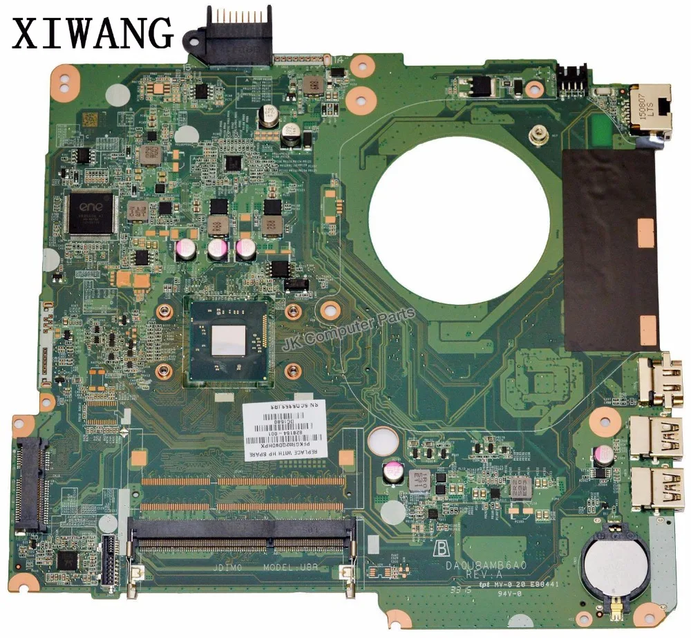 

828164-001 Free Shipping 828164-501 motherboard For HP Pavilion 15-F Laptop Motherboard DA0U8AMB6A0 SR1YJ N2840 CPU DDR3