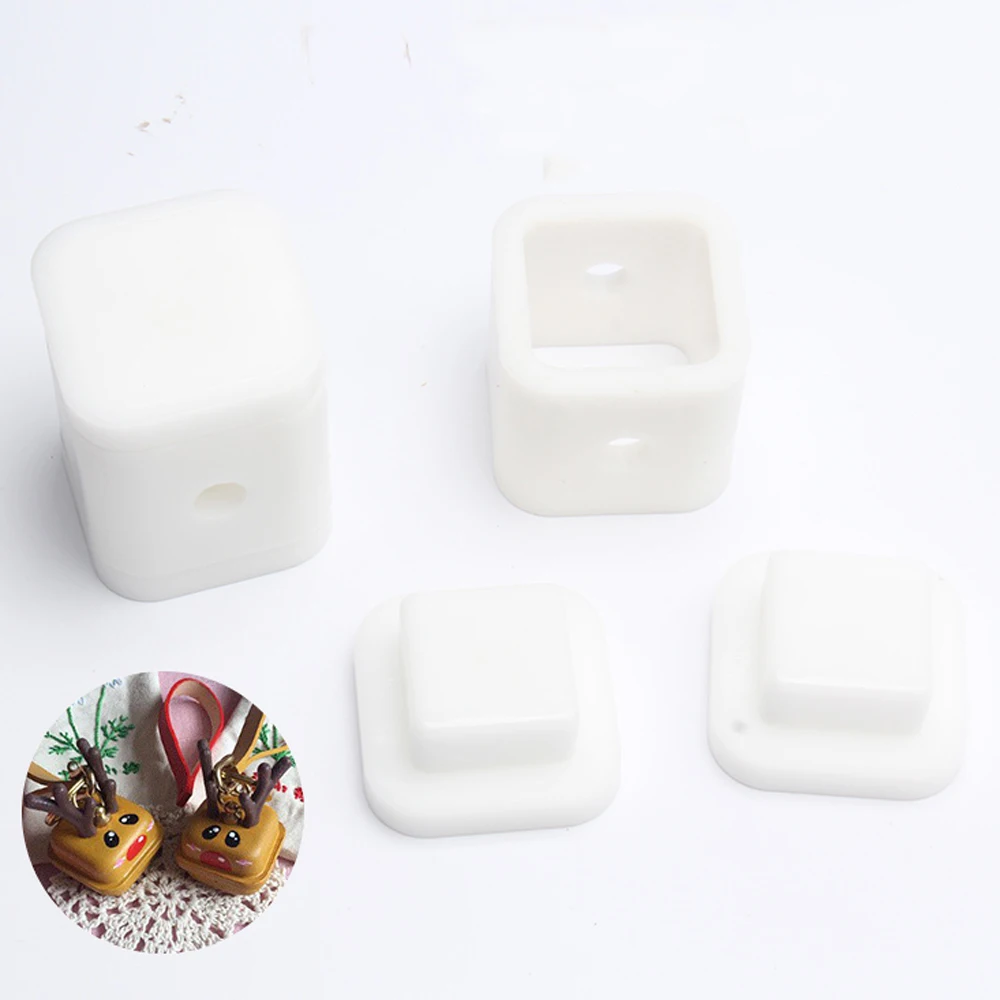 DIY leather craft cube shape modeling fixed plastic mould CNC made hanging decoration hand making