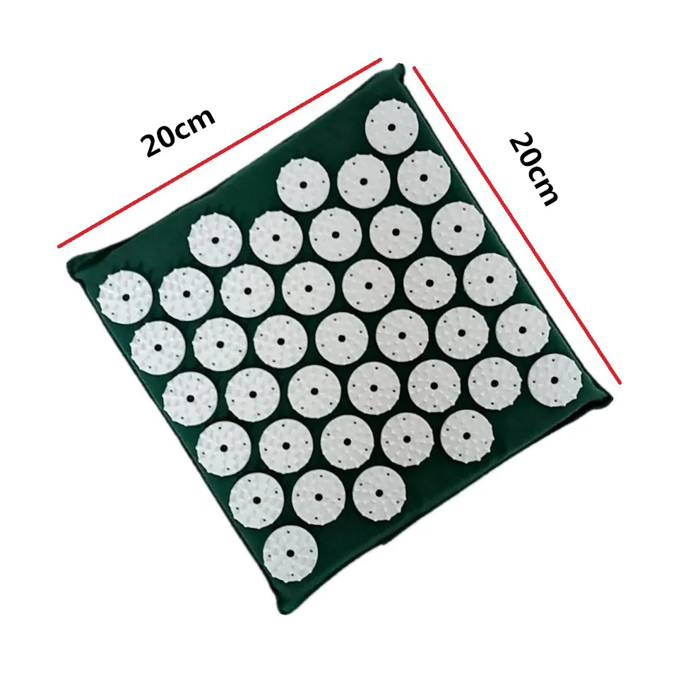 (20*20CM) Acupuncture Massage Cushion ABS Spike Acupressure Pad Hand foot stress relief easy carry Massage Mat