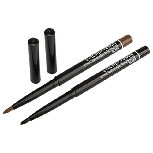 

2pcs/lot Waterproof Eye Liner Black Eyeliner Pen Makeup Cosmetic Tool Length