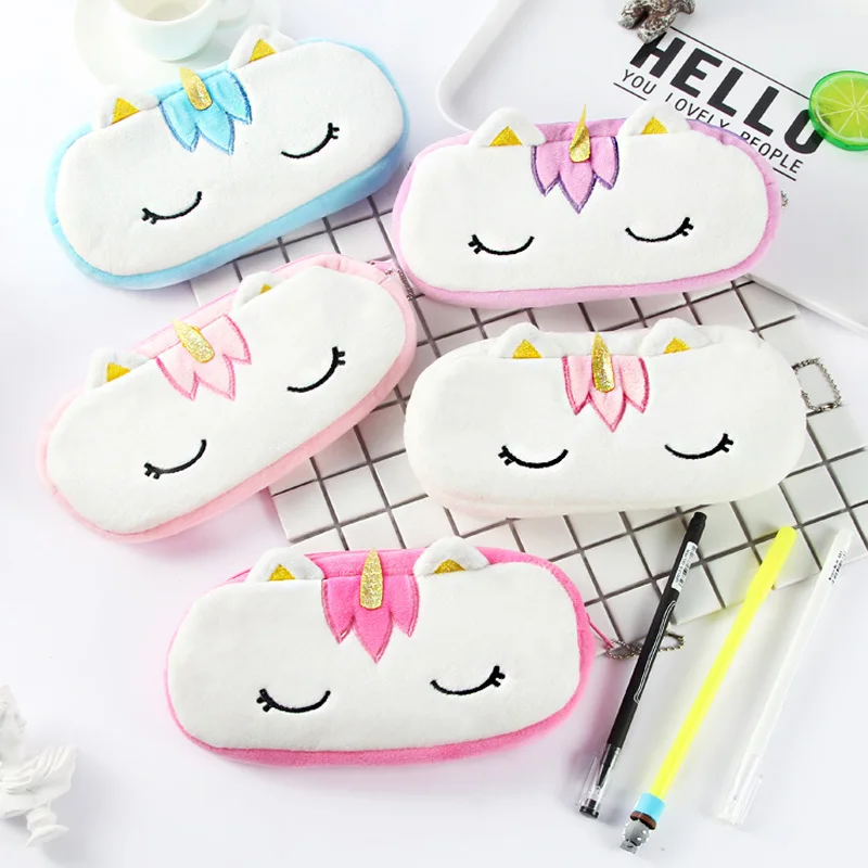 

1pcs Kawaii 20CM Approx. Plush Unicorn Plush Stuffed DOLL Toy of Coin Pencil BAG Doll , Unicorn Horse Plush BAG Kids Toys Doll