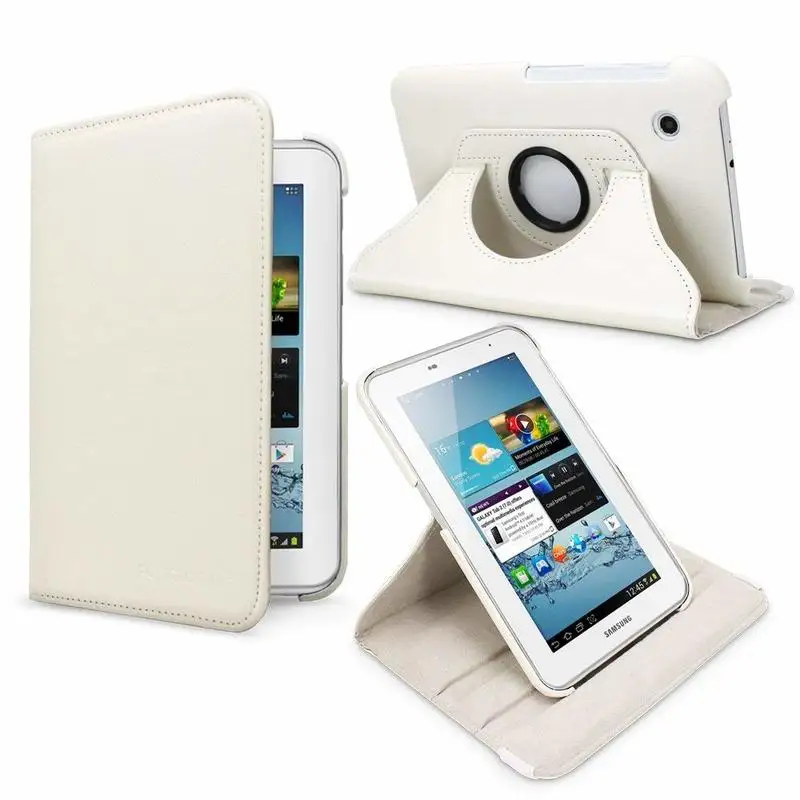 Чехол для Samsung Galaxy Tab 2 7 0 вращающийся на 360 градусов книжка из искусственной кожи с