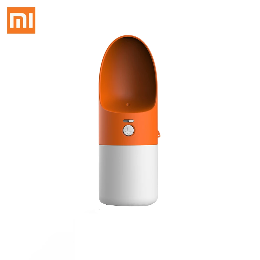 

Orginal Xiaomi ROCKET Pet Water Cup 270ml Portable One-button lock Dog Cat Outdoor Drinking Pet Accompanying Water Cup