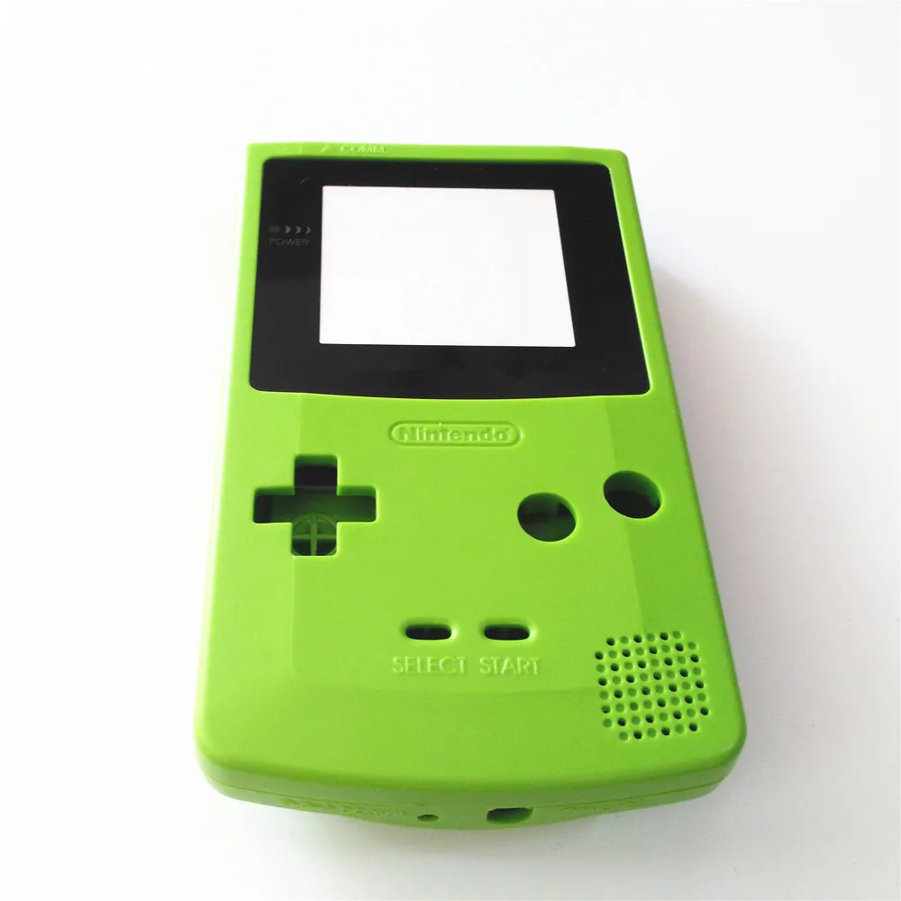 Apple Green корпус чехол для nintendo для GBC для GameBoy цветная консоль+ отвертка+ резиновая накладка