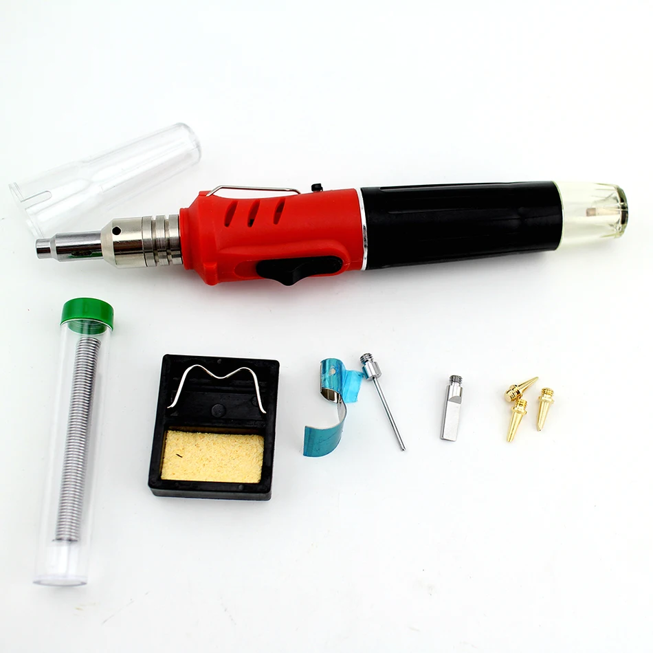 5Pcs HS-1115K Butane Gas Soldering Iron Kit Welding Kit Torch Pen Tool Fad W4ENA 