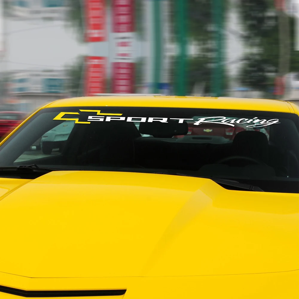 Спортивная наклейка на ветровое стекло гоночного автомобиля окно ветрового