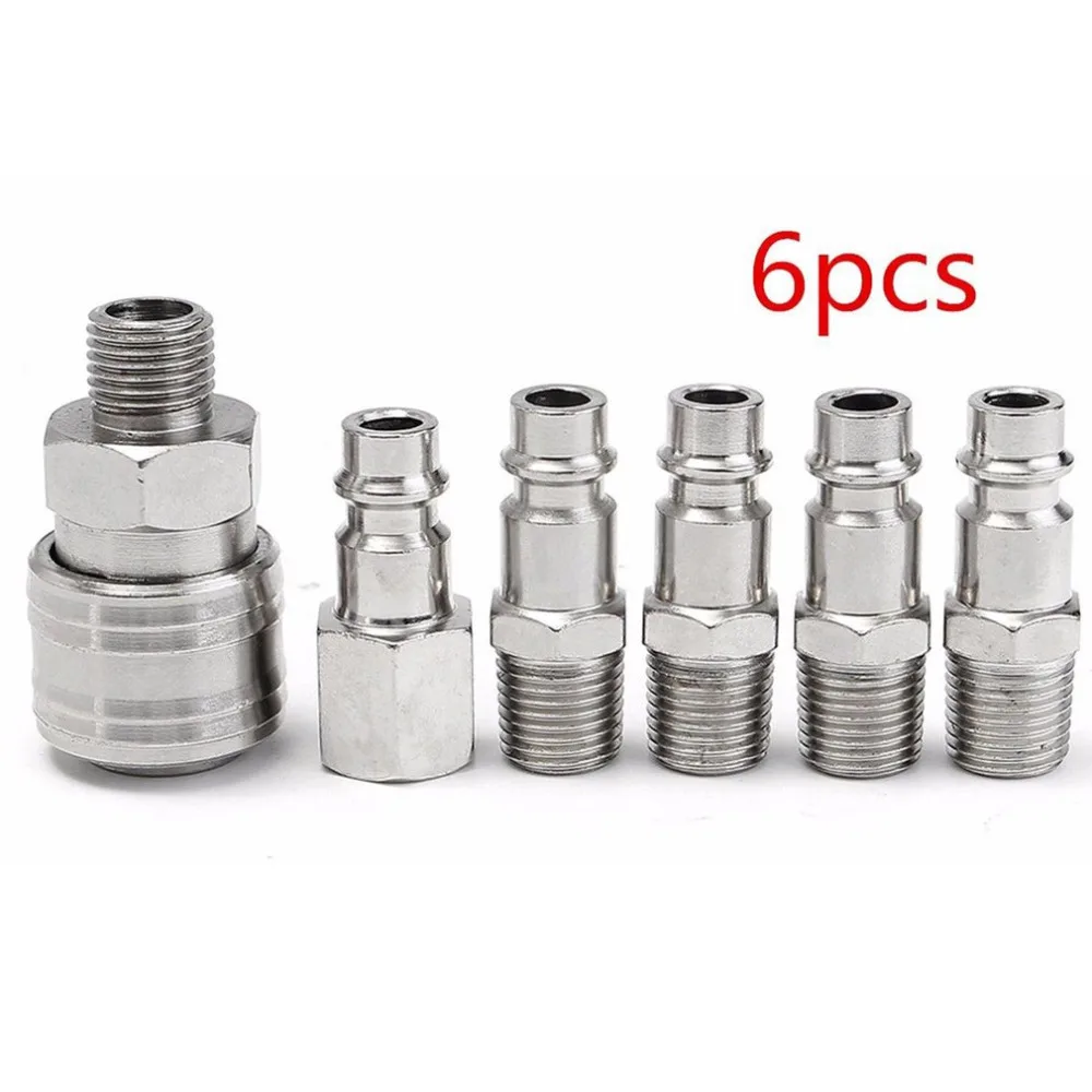 6x1/4 BSP евро-воздушный шланг фитинг для компрессора разъем Quick Release муфта |