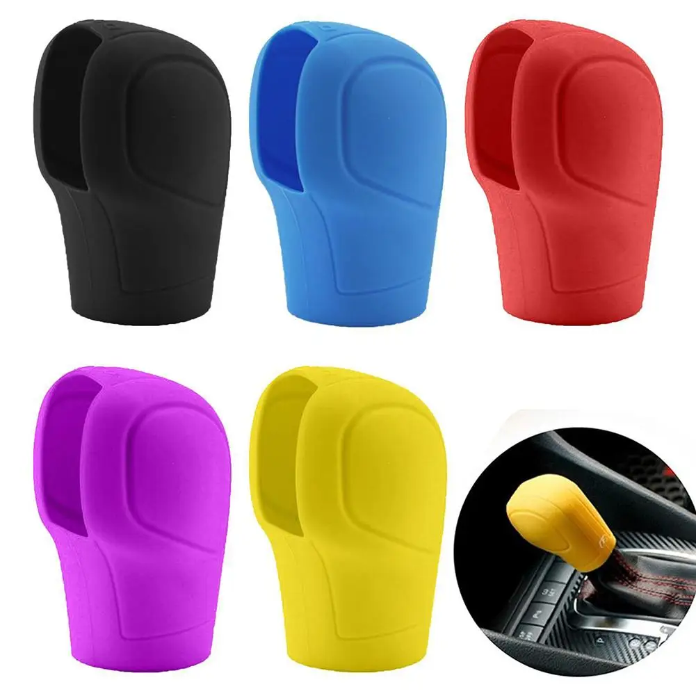 

1Pc Auto Car Silicone Gear Head Shift Knob Cover Handbrake Grip Interior Decor