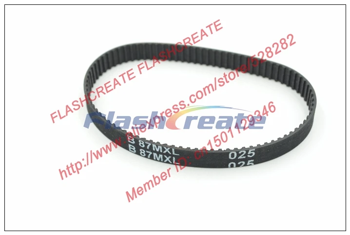 

10pcs B87 MXL Timing Belt Teeth 87 Width 6.35mm Length 176.784mm B87MXL rubber Closed-Loop Synchronous Belt Fit MXL Pulley