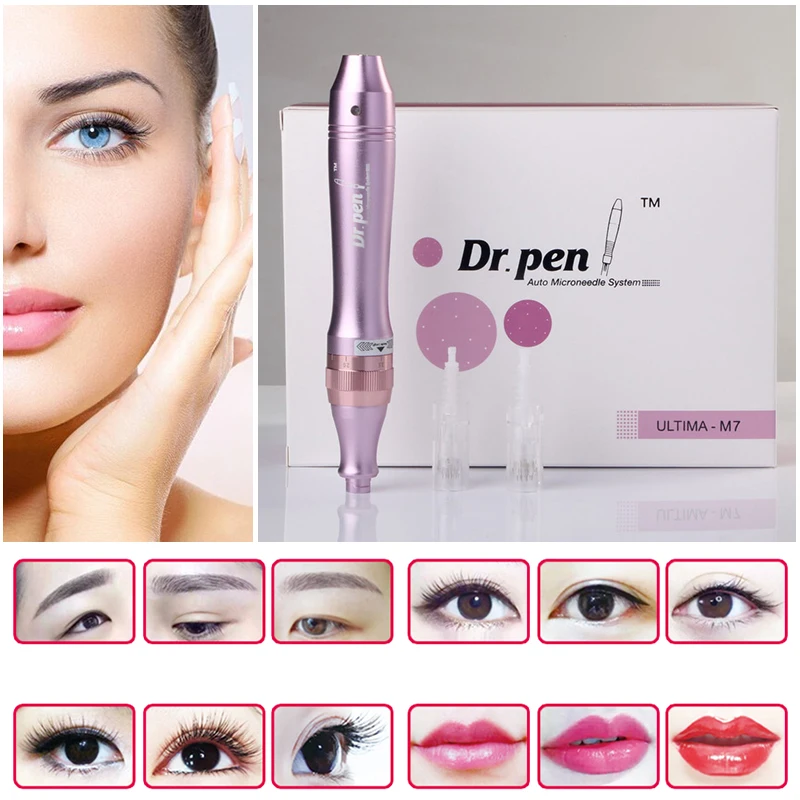 

Direct Selling 1PCS+50needle Goochie Maquillaje Permanente Microblad Tattoo Makeup Machine Eyebrows Eyeliner Lips Tattoo machine