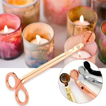 

Stainless Steel Candle Wick Trimmer Scissors Dipper Oil Lamp Extinguish Trim Cutter Candle Wick Hook Clipper Tool