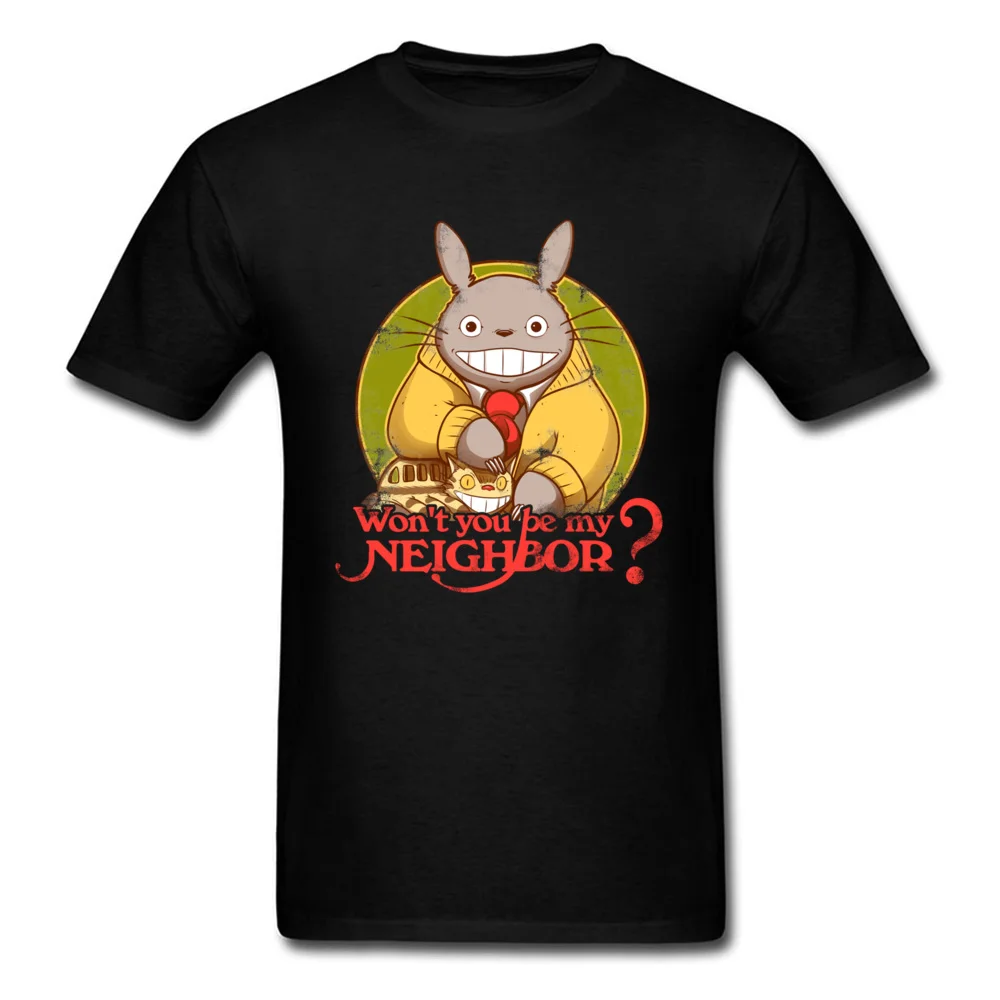 Kawaii аниме мужские футболки черная модная забавная Футболка 100% хлопок Sim Fit Youth Man с