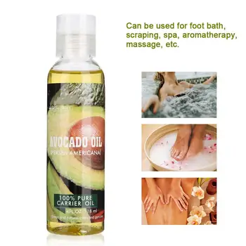 

118ML Natural Plant Extract Avocado Body Base Oil Aromatherapy Essential Oil Skin Care Massager Relaxation