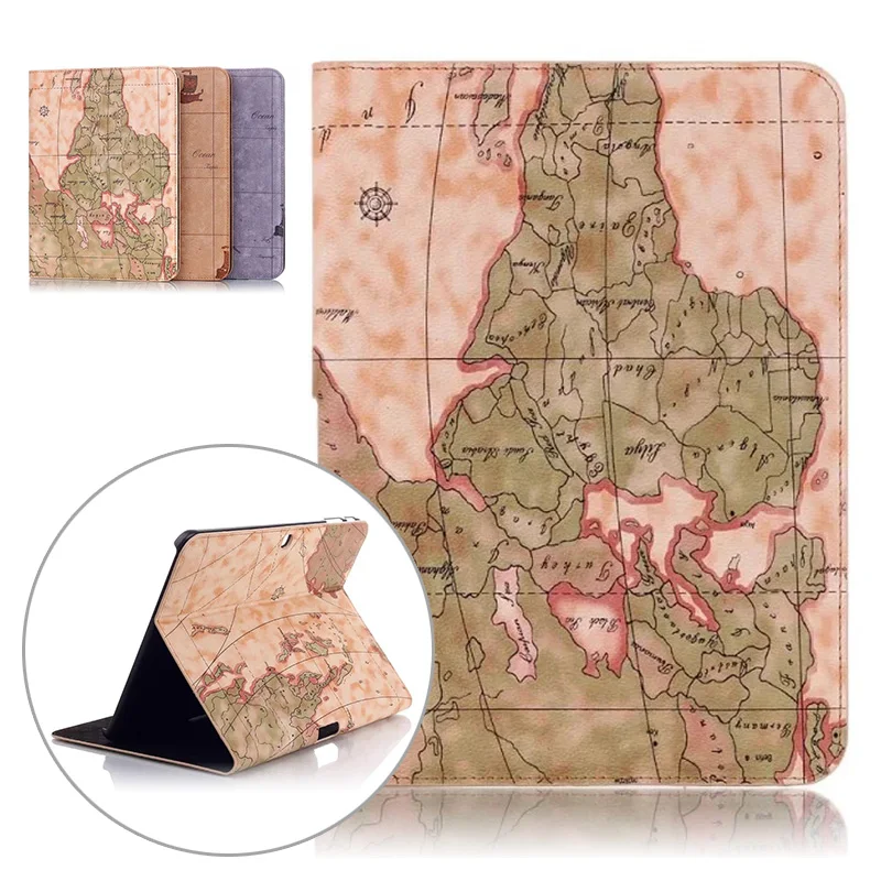 

Map Print Flip Stand Case for Samsung Galaxy Tab 4 10.1 T530 Fashion Pu Leather Cover for Samsung Tab 4 10.1 T530 SM-T530 Fundas