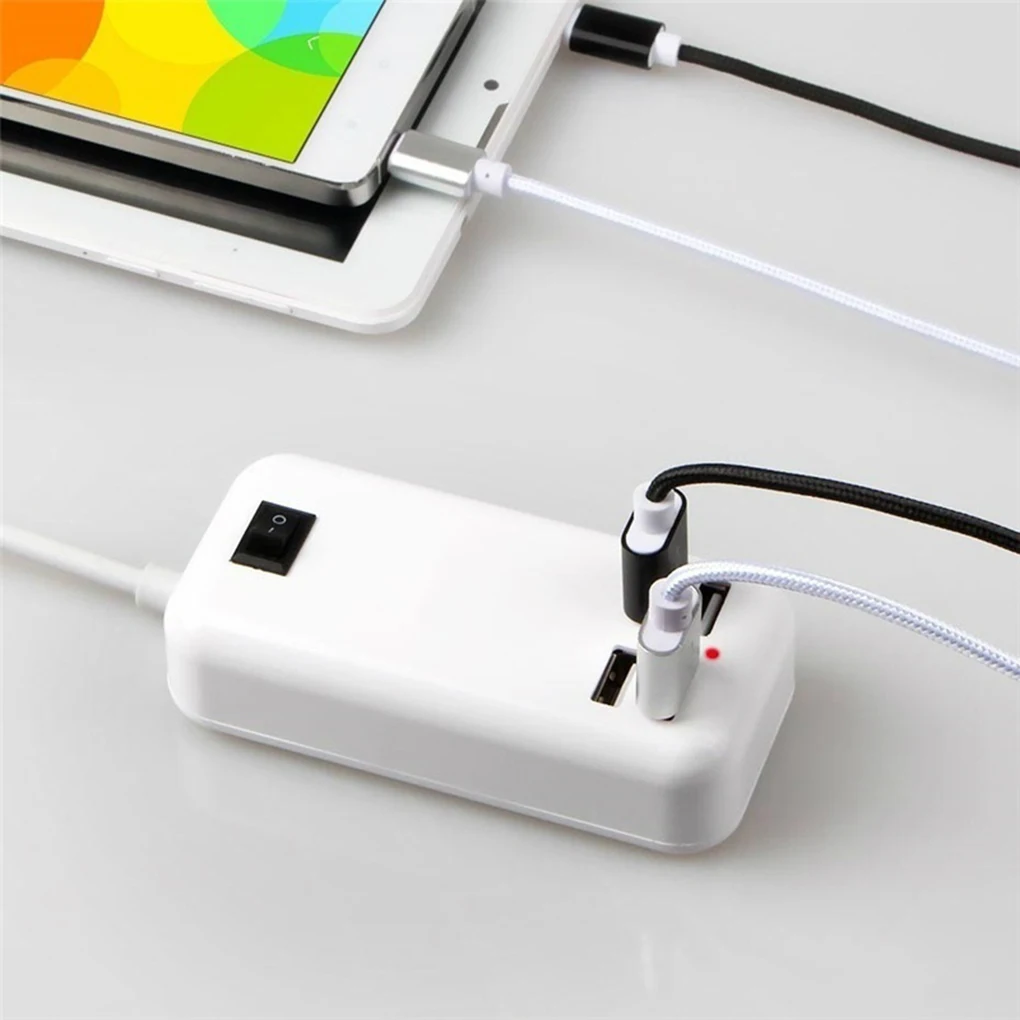 20 W 6 منافذ USB السفر شاحن الهاتف المحمول اللوحي المتكلم شحن محول 5 V 2A 1.5 M كابل