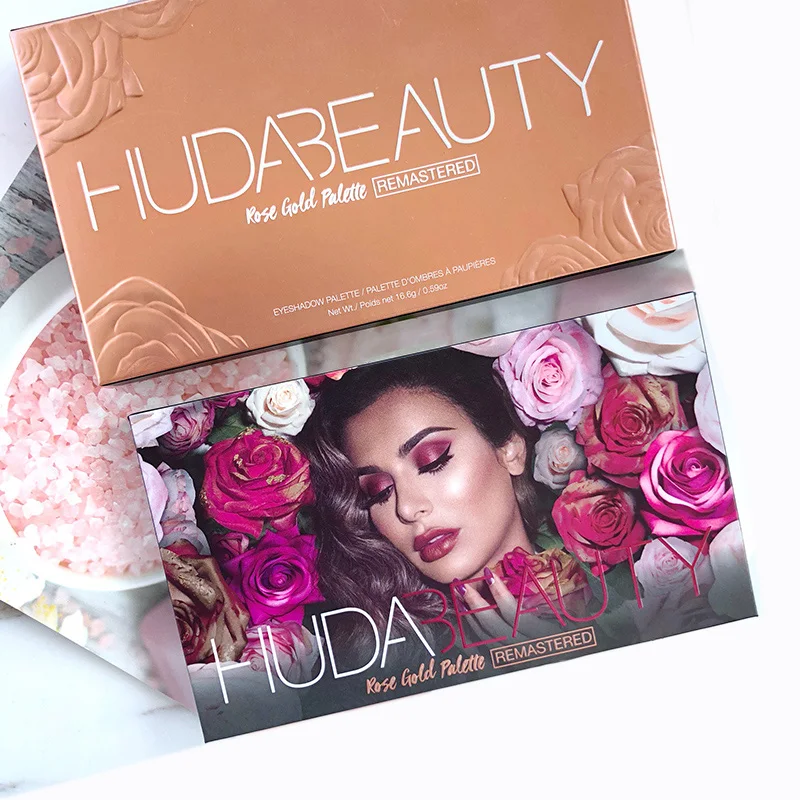 Palette Hudas Beauty Eyeshadow Rose Gold Edition Makeup 18 Colors Huda Eye Shadow Palett |