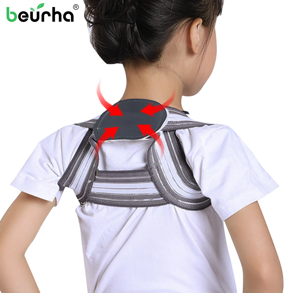 

Children Kids Lady Adjustable Back Posture Corrector Clavicle Spine Back Shoulder Lumbar Brace Support Belt Posture Correction