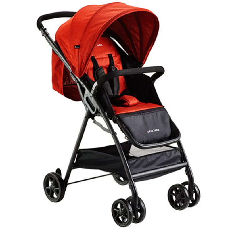Детская четырехколесная тележка, легкая многоцветная Складная, можно носить на самолете и в багажнике автомобиля, детская коляска