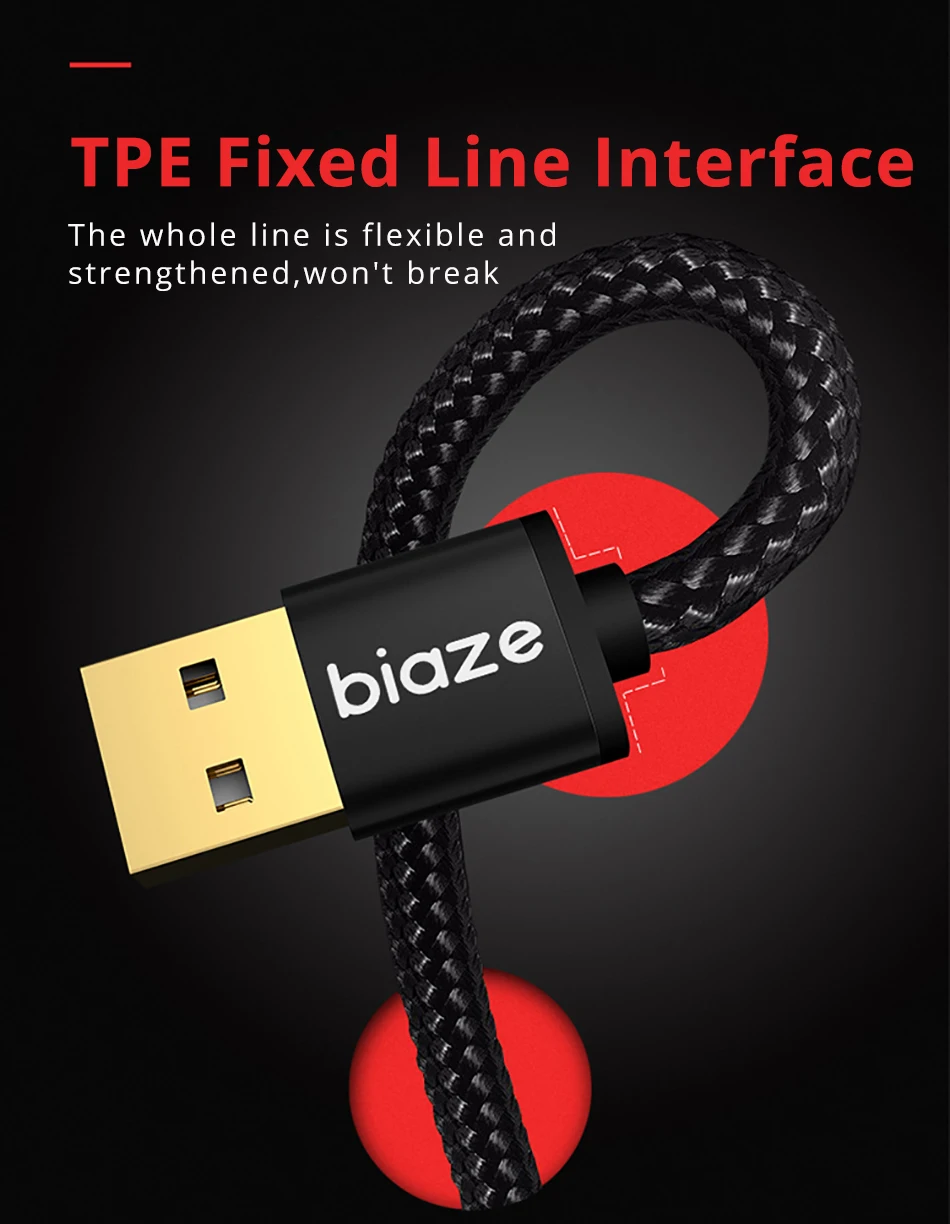 Biaze Micro USB кабель для samsung S9 Plus 2 в 1 usb type C кабель для быстрой зарядки данных USB C кабель для Xiaomi кабели для мобильных телефонов