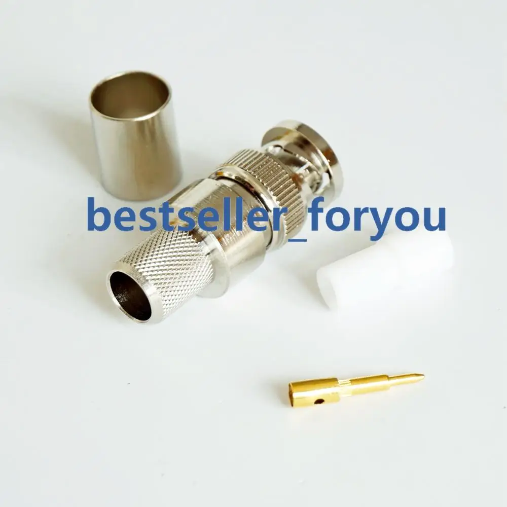 1X обжимной штекер BNC для RG8 LMR400 RG213 RG165 RG393 коаксиальный радиочастотный