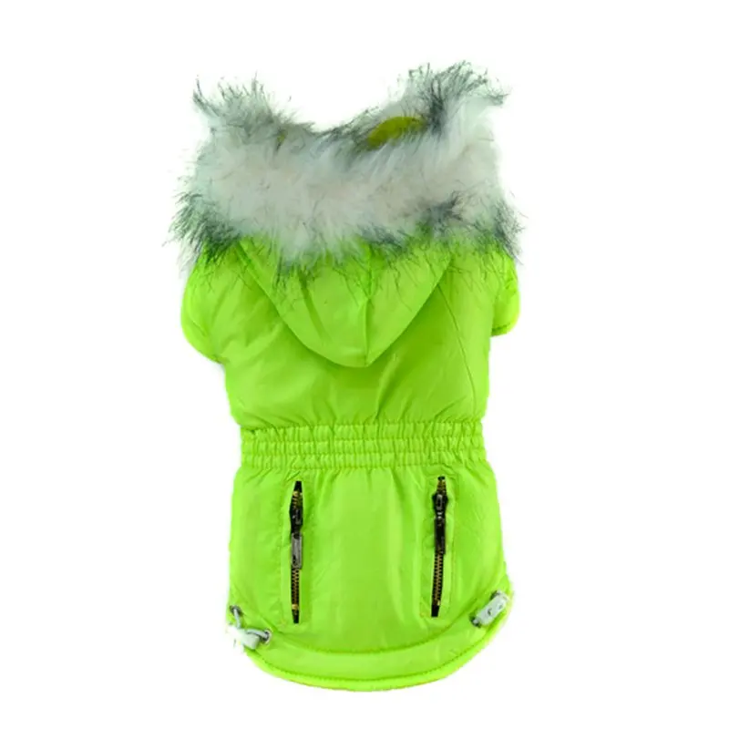 Зимняя куртка для собак, куртки для собак, толстовка с капюшоном для маленьких собак, плотная куртка, одежда, верхняя одежда, 5 цветов - Цвет: G