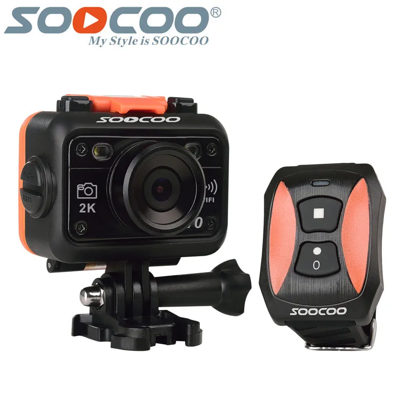 Buy Cheap Original SOOCOO S70 Action Camera Wifi 2K 30fps Bare Waterproof Sport DV mini Cam 1080P HD 170 Degree Lens 2.4G Remote Control