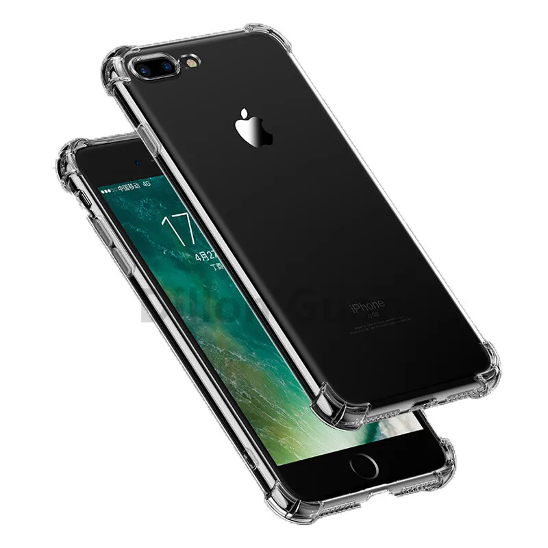 

Luxury Shockproof Case for iphone XS XR XS Max Clear Soft TPU Silicone Phone Cover for iphone 4 4s 5 5S SE 6 6s 7 8 Plus X Case