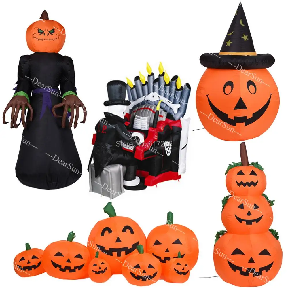 Us 45 24 42 Off Halloween Inflatable Vampire Outer Decoration Large Party Yard Decoration Pumpkin Decoration In Party Diy Decorations From Home