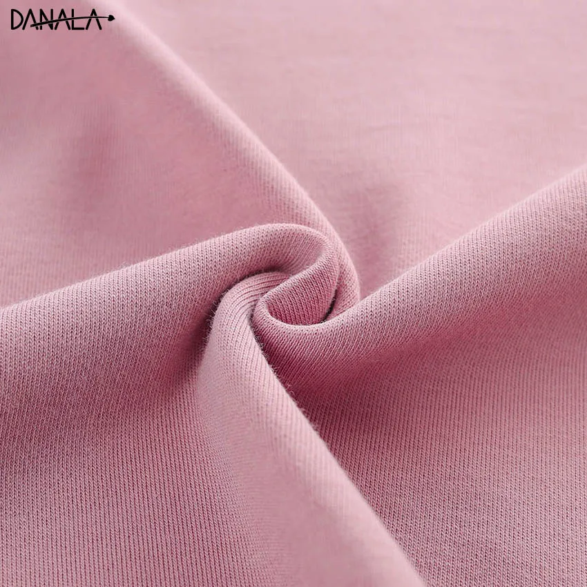 Женский пижамный комплект DANALA повседневный из футболки и брюк с коротким рукавом