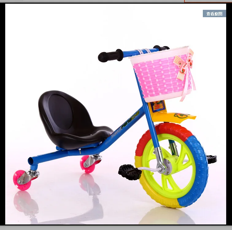 Strolex детский трехколесный велосипед для три колеса коляски тележка Зонт Trike Детские коляски лежа коляска - Цвет: blue