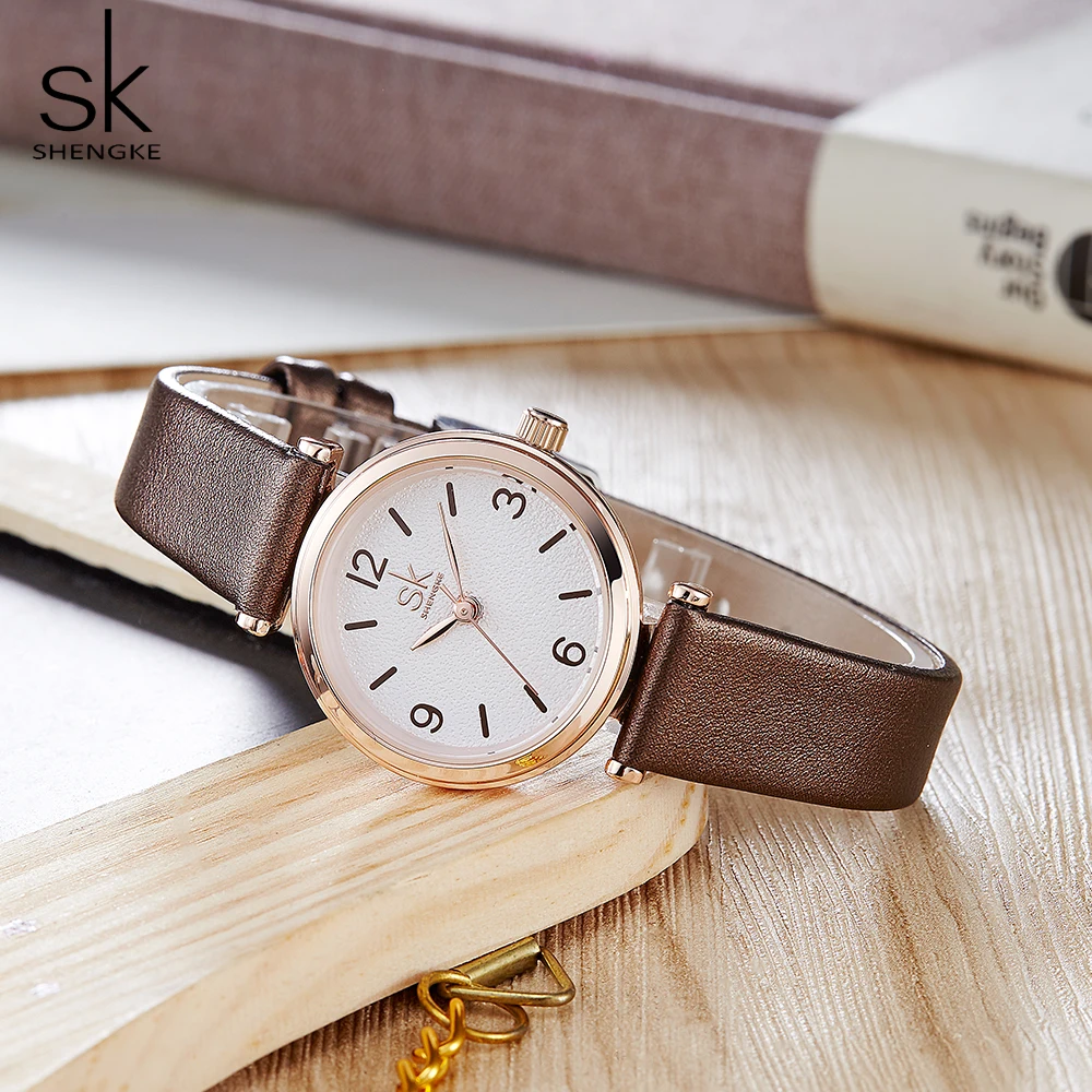 Shengke SK женские наручные часы relogio feminino Лидирующий бренд роскошные женские часы кварцевые классические повседневные аналоговые часы для женщин