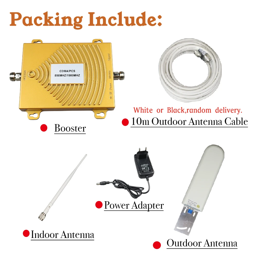 DUAL BAND 850 / 1900mhz 2G 3G 4G Smart large coverage cell phone signal booster mobile signal repeater amplifier home sets