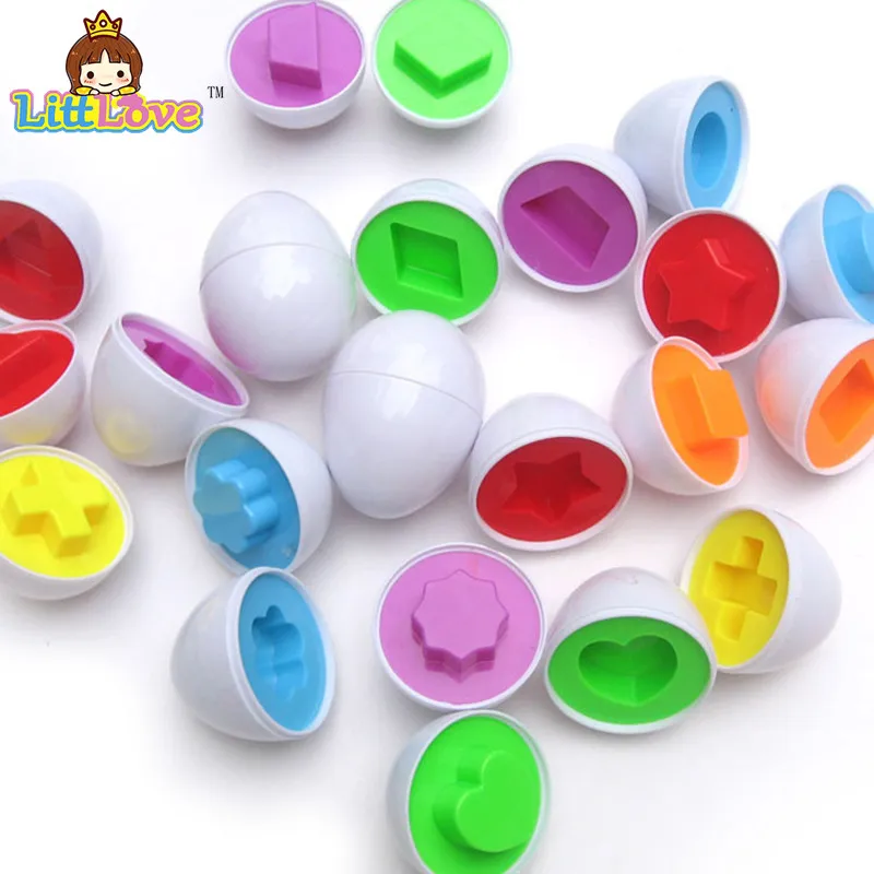 6pcs//set Eggs Puzzles Games For Baby Early Mind Development