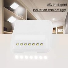 7 светодиодный шкаф петли управления Ночной светильник с датчиком ABS универсальный для кухонного шкафа шкаф мебель для дома