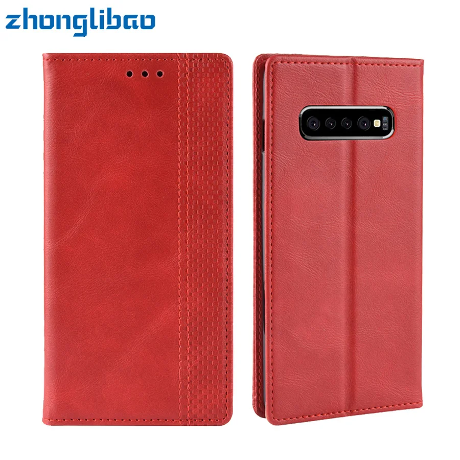 

Luxury Leather Case for Samsung note 10 S10 Plus 5g S10e A50 A70 Note 9 10 A7 A9 2018 Magnetic Flip Card Slots Wallet Book Cover