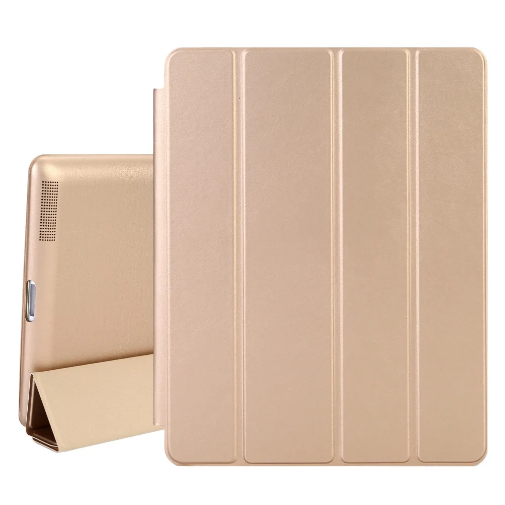 Чехол для iPad 2/3/4 Магнитный кожаный смарт-чехол для Apple iPad 4th поколения 3rd поколения 2 с прорезиненная задняя крышка чехол