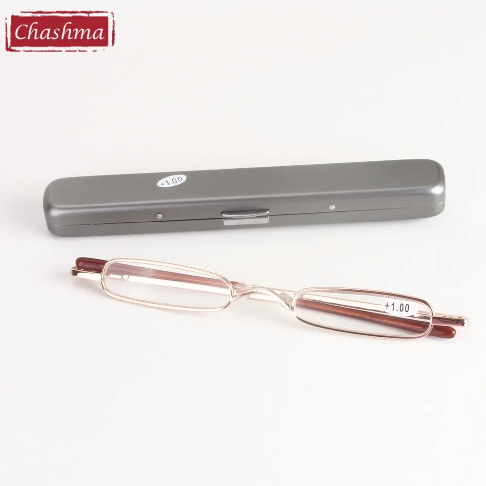 Chashma New Fashion Women Men Pen Style Slim Small Metal Reading
