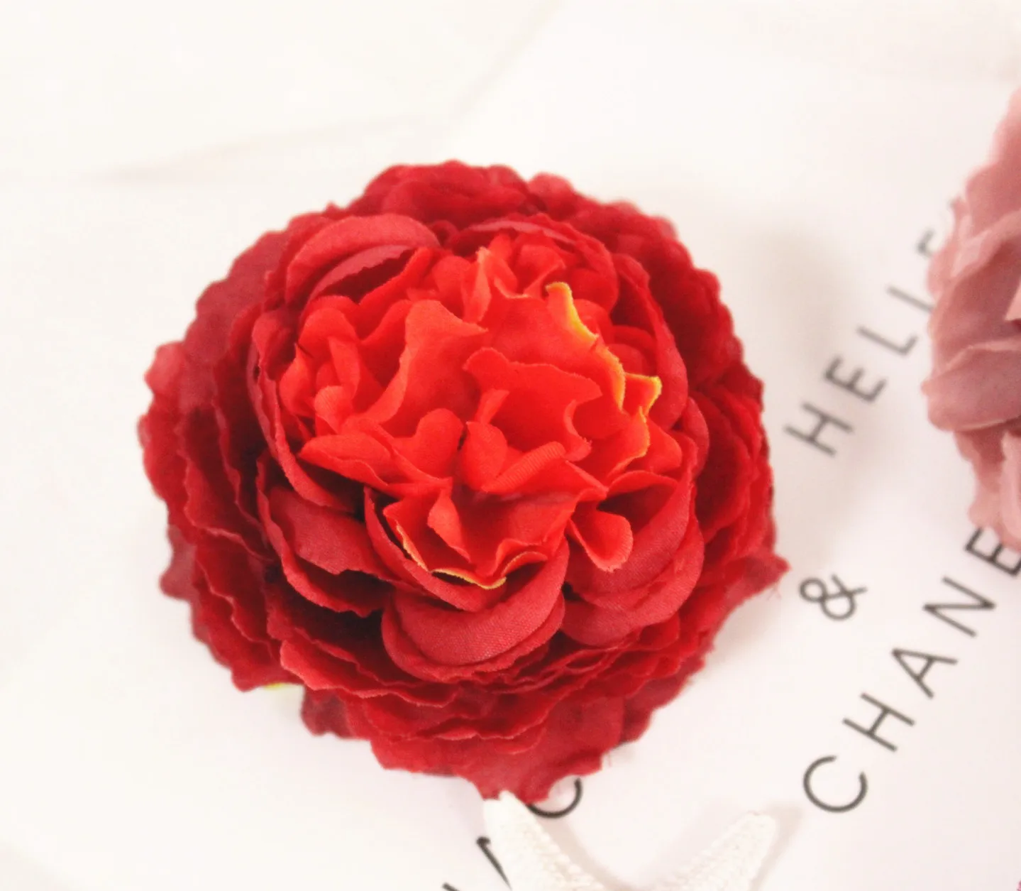 Европейские 3 головы искусственные цветочные головки пионов моделирование DIY свадебный цветок реквизит в виде стены Декор поддельные цветы внешней розы