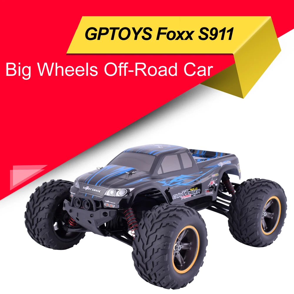GPTOYS Foxx S911 2 4 ГГц 2WD 1/12 масштаб 33 км/ч высокая скорость большие колеса щетка