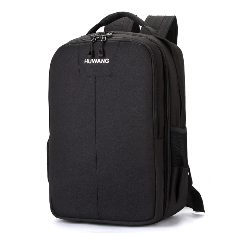 

HUWANG Multi-functional Waterproof Dual Shoulder Backpack Padded Shockproof Camera Case Bag Outdoor Sports SLR Camera Soft Bag