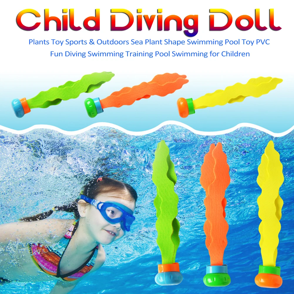 Новые Детские Дайвинг игрушка для подводного плавания захватить Dive морские водоросли для плавания для бассейна, подводная шары для игры раковина обучение для дайвинга с морскими водорослями, игрушка для детей