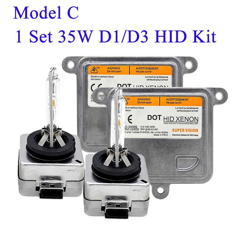 SKYJOYCE Original 35W Xenon D1S HID Xenon Kit D1S 4300K 5000K D3S 6000K D1R D3R HID Bulb 35W Car Headlight Ballast Kit Xenon D1S (3)