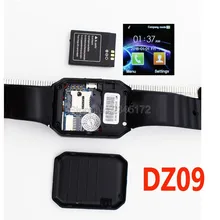 Smart Watch DZ09 Bluetooth Smartwatch Unterstützung Sim-karte Telefon Kamera GSM/TF Männer Armbanduhr für IOS Android Telefon VS U8 GV18 GT08