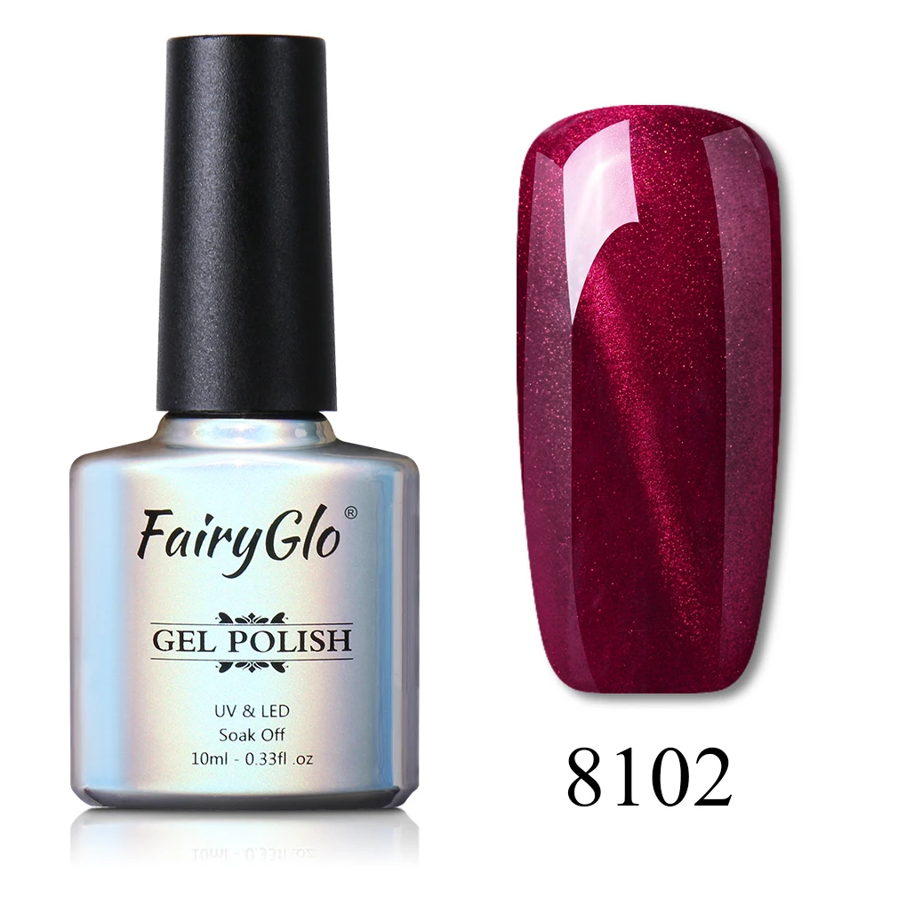 FairyGlo 10 мл Seashell Гель-лак для ногтей с эффектом «кошачий глаз» лак Soak Off УФ-гель для ногтей Гибридный лак краска Gellak Lucky лак для нейл-арта - Цвет: 8102