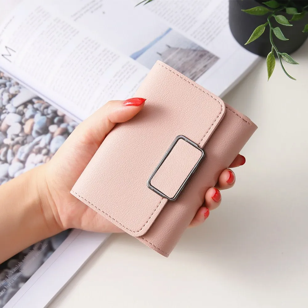 Модные маленькие кошельки для кредитных карт женские хит продаж короткий мини