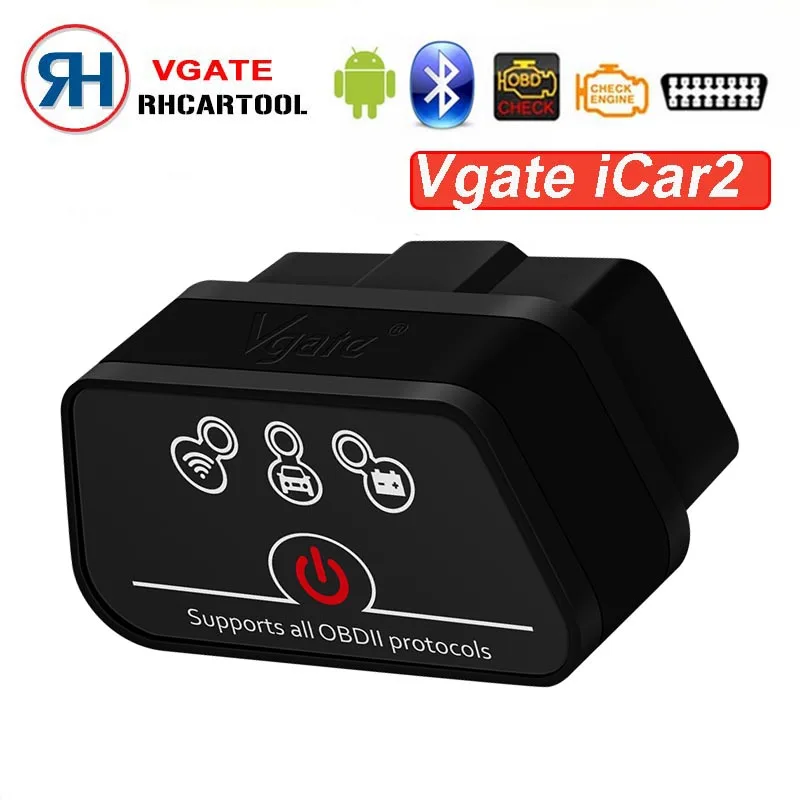 

Vgate iCar2 ELM327 Bluetooth OBD 2 Scanner iCar 2 mini elm 327 obd2 OBD II Diagnostic tool adapter for android/PC code reader